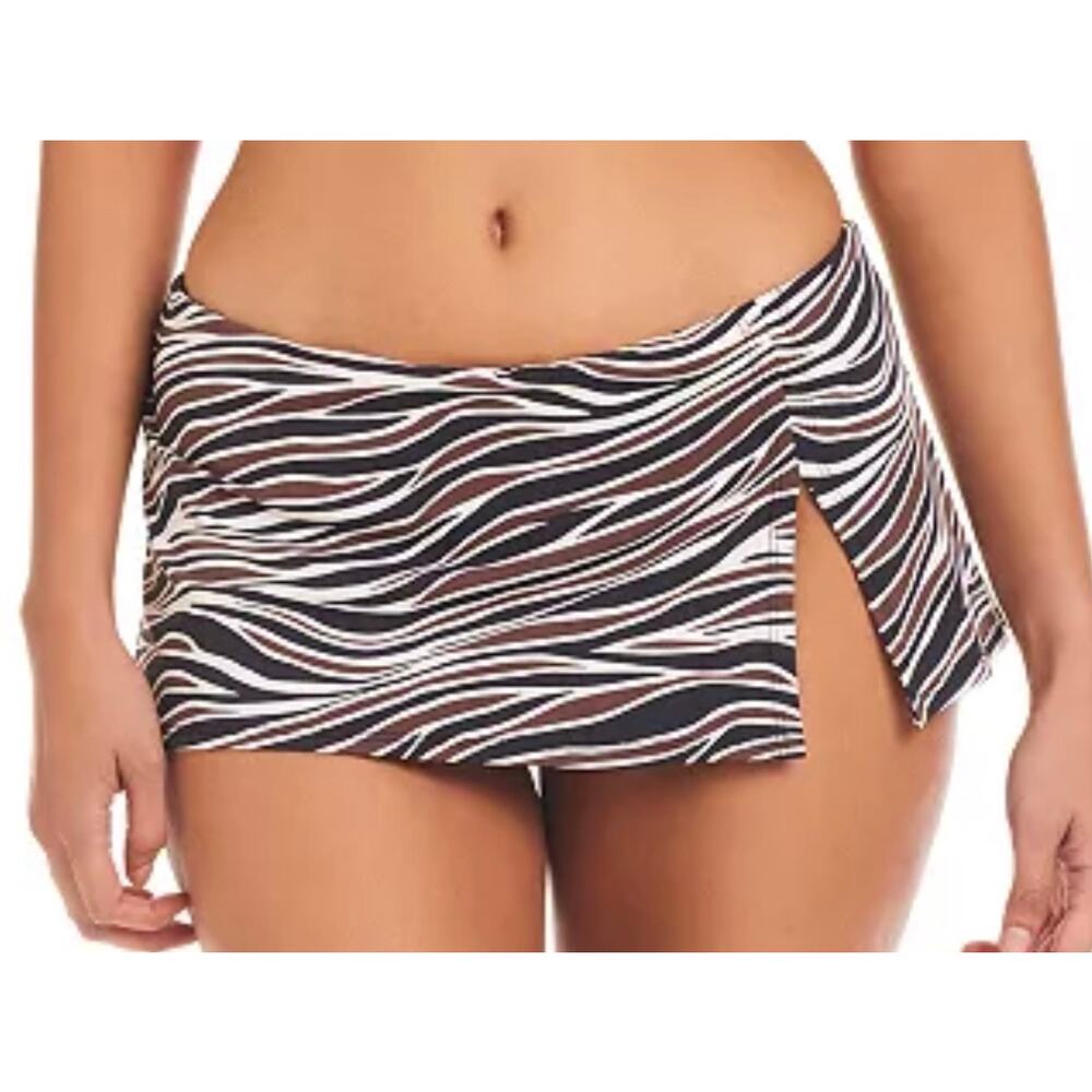Bleu Rod Beattie Animal Instinct  Skirt Skort Hipster Bikini Bottom 10 NWT